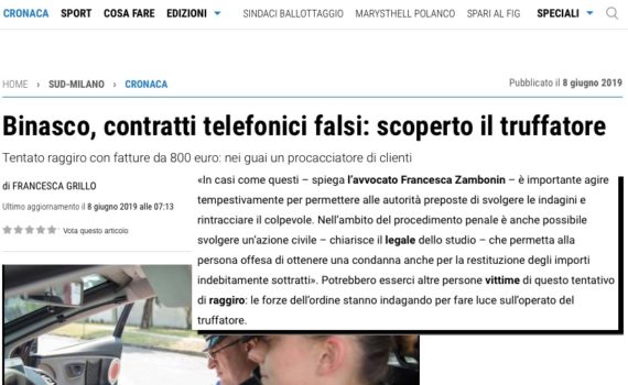 il giorno contratti falsi